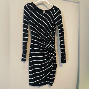 Bailey 44 Black and White Long Sleeve Dress